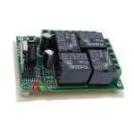 Commutateur de télécommande sans fil 12VDC | 4 voies 433MHZ, module de récepteur de relais RF 4NO + 4NC, contrôleur