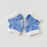 1 paire enfants Dot mignon rampant coude genouillère coussin bambins bébé filles garçons genouillères protecteur sécurité maille infantile jambières