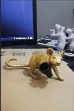 MOUSE LAMP LED E12 Black White Animal Rat Mouse Desk lamps Lights Resin Night Lights Animal Art Gold Mini Lamp white lighting