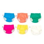 Housse de bain lavable en tissu pour nouveau-né | Couches réutilisables, culottes imperméables, maillots de bain pour enfants filles