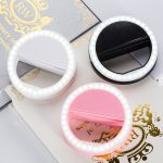 Selfie anneau téléphone portable pince lentille lumière lampe Litwod Led ampoules d'urgence batterie sèche pour appareil Photo bien Smartphone beauté