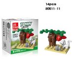 Mini transport réservoir avion voiture éducatif assemblé modèles blocs de construction compatibles petites briques jouets pour enfants