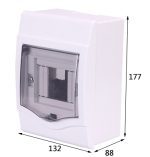 Boîte de distribution électrique | Boîte d'éclairage domestique 2-4/5-8/9-12 voies, boîte de distribution de disjoncteur monté sur le mur