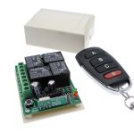Commutateur de télécommande sans fil 12VDC | 4 voies 433MHZ, module de récepteur de relais RF 4NO + 4NC, contrôleur