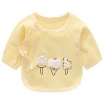 Luna Blanco chemise nouveau-né 0-3 mois bébé fille | Chemises en coton bébés, vêtements de base cou o, camisa bébé garçon chemises au point ouvert