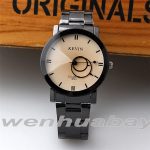 KEVIN nouveau Design Couple montres mode noir cadran rond en acier inoxydable bande Quartz montre-bracelet hommes femmes amant cadeaux