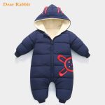 2020 salopette hiver combinaison bébé nouveau-né Plus velours snowsuit vêtements de neige manteau garçon chaud barboteuse bas coton fille vêtements body