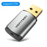 Vention USB carte son externe USB Interface Audio carte son adaptateur 3.5mm pour ordinateur portable PS4 casque carte son USB
