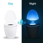 ZK20 LED veilleuses capteur de mouvement humain automatique toilette siège bol salle de bain éclairage de nuit 8 couleur Stock aux états-unis, RU