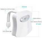 ZK20 LED veilleuses capteur de mouvement humain automatique toilette siège bol salle de bain éclairage de nuit 8 couleur Stock aux états-unis, RU