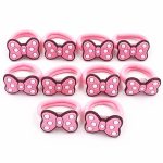 Bande élastique en Nylon 10 pièces Mickey Minnie Daisy | Cheveux, bande élastique pour cheveux, bandeau pour enfants, accessoires pour cheveux, bande de cheveux de fille, gomme pour cheveux de dessin animé