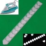 Ruban réfléchissant argenté haute visibilité | 25mm x 1 mètre, ruban de bricolage réfléchissant en argent sur les vêtements, Film vinyle à transfert thermique M13