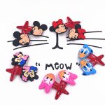 Bande élastique en Nylon 10 pièces Mickey Minnie Daisy | Cheveux, bande élastique pour cheveux, bandeau pour enfants, accessoires pour cheveux, bande de cheveux de fille, gomme pour cheveux de dessin animé