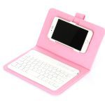 Pour 4.5-6.8 pouces téléphone génération Bluetooth clavier souris étui Portable en cuir sans fil clavier étui pour IPhone Android