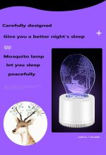 Anti-moustiques pour la maison USB | Tueur de moustiques 3D, muet, tueur de moustiques led, bijoux veilleuse, inhalation créative, grossesse bébé, mosqui
