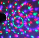 Lampes de fête DJ 3W 3 W, boule de discothèque à rotation sonore activée, éclairage de scène à LED RGB pour les lumières de fête de mariage de noël