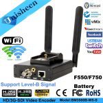 Encodeur vidéo H.265 HEVC H.264 wifi SDI encodeur de diffusion en continu émetteur SDI encodeur de diffusion en direct sans fil iptvOBS/vMix/Wirecast
