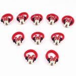 Bande élastique en Nylon 10 pièces Mickey Minnie Daisy | Cheveux, bande élastique pour cheveux, bandeau pour enfants, accessoires pour cheveux, bande de cheveux de fille, gomme pour cheveux de dessin animé