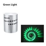 Lampe de mur d'effet de lumière de mur LED de trou de spirale de rvb avec la télécommande