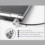 1.8m ordinateur portable serrure Compatible universel sécurité câble serrure avec 2 clés ajustement 3*7mm trou de verrouillage