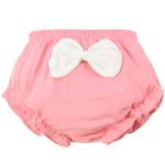 Culotte de sous-vêtements en coton | 1 pièce, 4 couleurs, mignonne culotte à gros nœud pour enfants, slips enfants, cadeaux