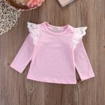 Vêtements en dentelle pour petites filles | En coton, à manches longues, vêtements pour petites filles, vêtements pour et hauts