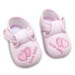 Chaussures en coton pour bébés | Jolies chaussures de bébé, semelle souple, avec boucle, pour bébés filles et garçons, pour les premiers marcheurs