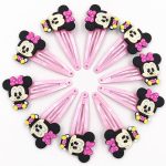 Bande élastique en Nylon 10 pièces Mickey Minnie Daisy | Cheveux, bande élastique pour cheveux, bandeau pour enfants, accessoires pour cheveux, bande de cheveux de fille, gomme pour cheveux de dessin animé