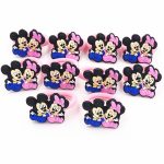 Bande élastique en Nylon 10 pièces Mickey Minnie Daisy | Cheveux, bande élastique pour cheveux, bandeau pour enfants, accessoires pour cheveux, bande de cheveux de fille, gomme pour cheveux de dessin animé
