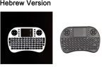 Mini clavier sans fil souris aérienne anglais arabe russe Version hébraïque espagnol thaï disponible pour PC portable framboise Pi