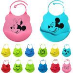 Bavoirs imperméable en Silicone pour bébé | Nouveau Design, couverture pour bébé, serviette pour bébé, nouveau modèle de dessin animé, tabliers imperméables, bavoirs pour bébé