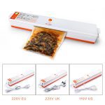 Machine d'emballage de scelleur sous vide de nourriture de ménage 110V 220V Film scellant emballeur sous vide 15 sacs scelleur de nourriture sous vide