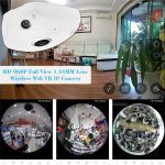VR 360 HD caméra de sécurité sans fil WIFI panoramique système de Surveillance de sécurité à domicile 960P IP caméra panoramique caméra Vision nocturne