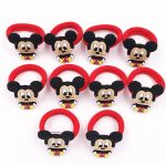 Bande élastique en Nylon 10 pièces Mickey Minnie Daisy | Cheveux, bande élastique pour cheveux, bandeau pour enfants, accessoires pour cheveux, bande de cheveux de fille, gomme pour cheveux de dessin animé