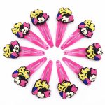Bande élastique en Nylon 10 pièces Mickey Minnie Daisy | Cheveux, bande élastique pour cheveux, bandeau pour enfants, accessoires pour cheveux, bande de cheveux de fille, gomme pour cheveux de dessin animé