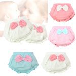 Culotte de sous-vêtements en coton | 1 pièce, 4 couleurs, mignonne culotte à gros nœud pour enfants, slips enfants, cadeaux