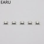 Micro USB 5pin type B connecteur femelle | 0.8mm pour téléphone portable, Mini connecteur de prise USB 5 broches, prise de charge à quatre pieds