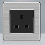 Miroir avec commutateur à point aléatoire | type 86, interrupteur acrylique panneau brossé pour la maison en acier inoxydable 1/2/3/4 Gang commutateur à 1 voie et 2 voies