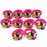 Bande élastique en Nylon 10 pièces Mickey Minnie Daisy | Cheveux, bande élastique pour cheveux, bandeau pour enfants, accessoires pour cheveux, bande de cheveux de fille, gomme pour cheveux de dessin animé