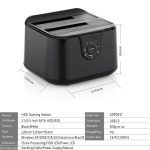 Double baie SSD/HDD station d'accueil disque dur amarrage Sata III à USB3.0 station d'accueil clone fonction pour 2.5/3.5 hdd ordinateur portable