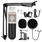 microfone bm 800 Studio Microphone Professional microfone bm800 Condenser Sound Recording Microphone For computer