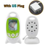 Wireless Video Baby Monitor 2.0 inch Color Security Camera 2 Way Talk NightVision IR LED Temperature Monitoring with 8 Lullaby
