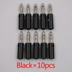 Vis de enceintes banane or 10 pièces | 4mm, connecteurs de plaques, en STOCK, livraison gratuite, noir rouge, vente en gros