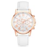Montres pour femmes mode Tike Toker marque chiffres romains Faux cuir analogique Quartz montre-bracelet femmes femme