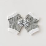 1 paire enfants Dot mignon rampant coude genouillère coussin bambins bébé filles garçons genouillères protecteur sécurité maille infantile jambières