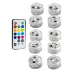IP68 imperméable à l'eau à piles Multi couleur Submersible LED lumière sous-marine pour aquarium étang piscine noce