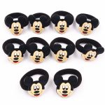 Bande élastique en Nylon 10 pièces Mickey Minnie Daisy | Cheveux, bande élastique pour cheveux, bandeau pour enfants, accessoires pour cheveux, bande de cheveux de fille, gomme pour cheveux de dessin animé