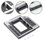 Vente en gros 2nd HDD Caddy 12.7mm aluminium Optibay SATA 3.0 boîtier de disque dur boîtier DVD adaptateur 2.5 SSD 2 to pour ordinateur portable CD-ROM
