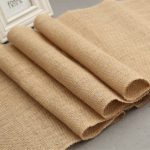 Chemin de Table en Jute blanche 30cm * 275cm | Fournitures de fête en toile de Jute hessienne, décoration de mariage AA8208, haute qualité