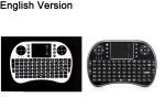 Mini clavier sans fil souris aérienne anglais arabe russe Version hébraïque espagnol thaï disponible pour PC portable framboise Pi